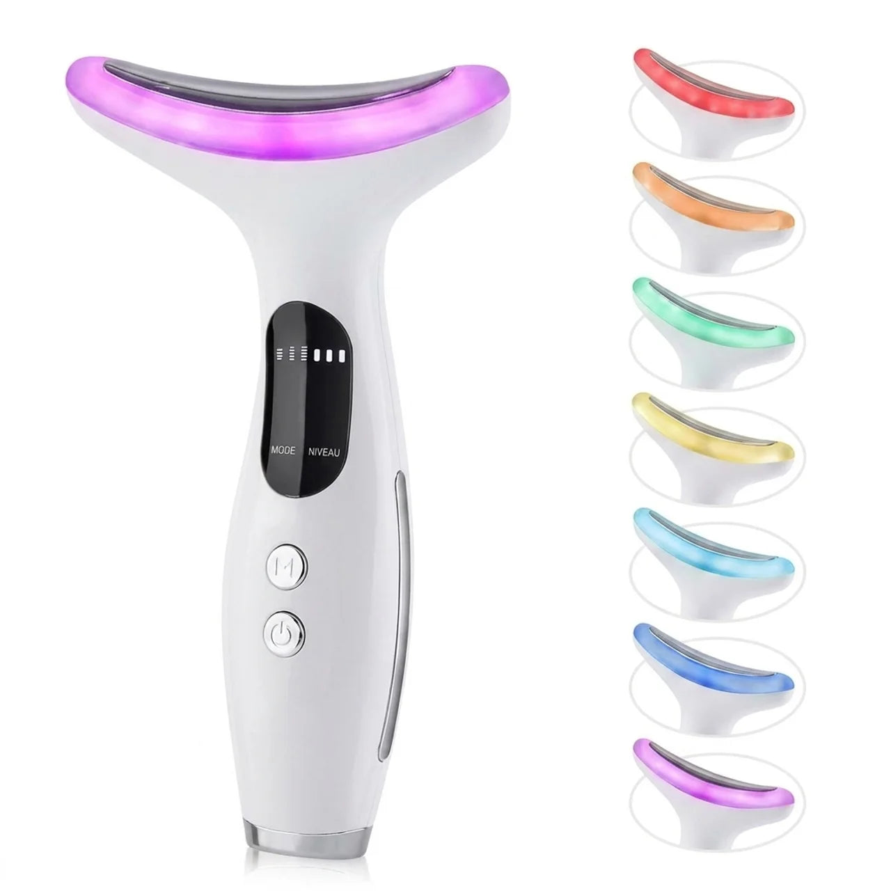 Appareil de Lifting Visage et Cou LED 7 Couleurs