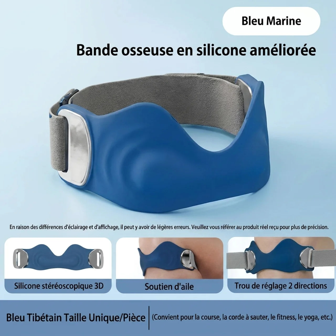 Bande Rotulienne 3D En Silicone Soutien Du Tendon Rotulien