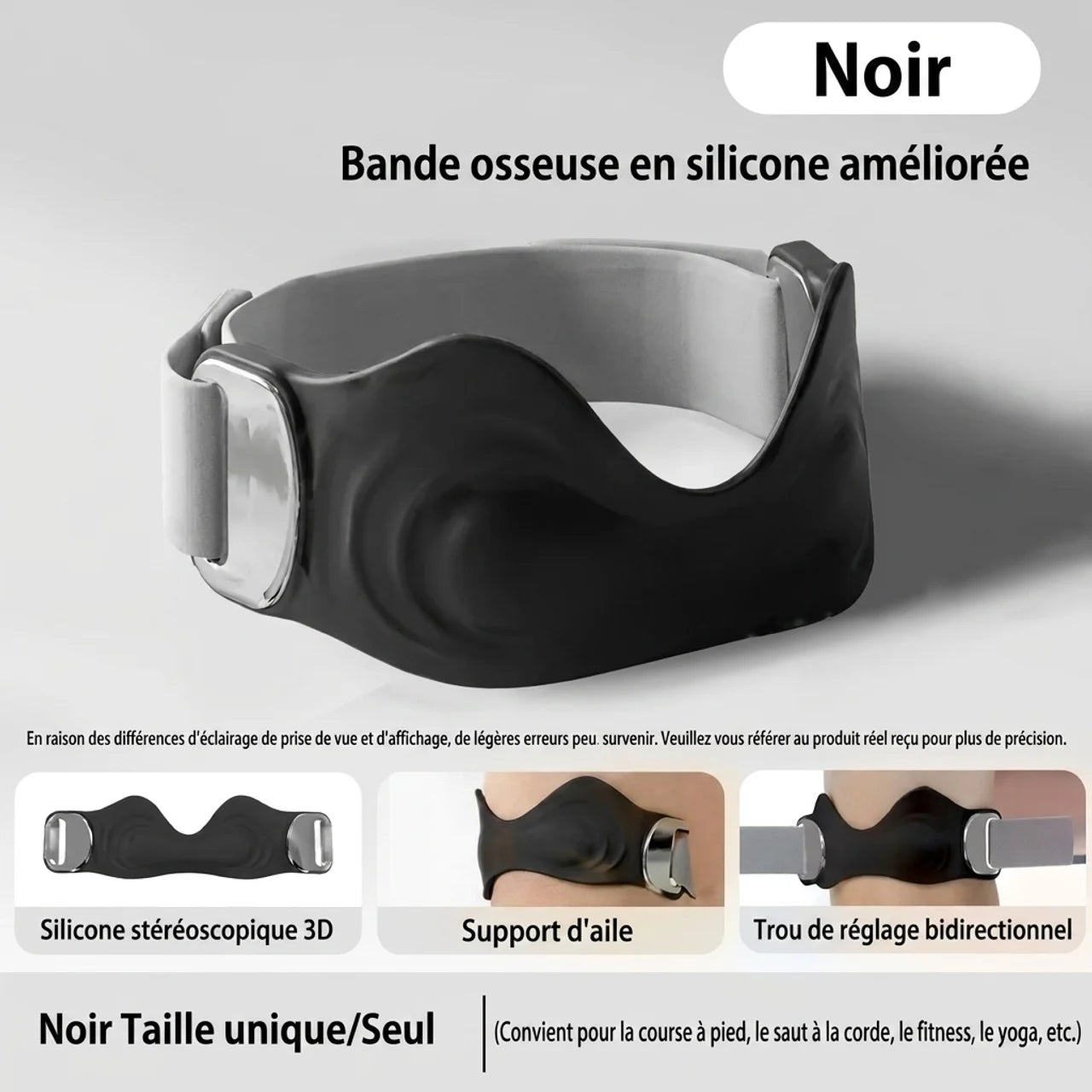 Bande Rotulienne 3D En Silicone Soutien Du Tendon Rotulien