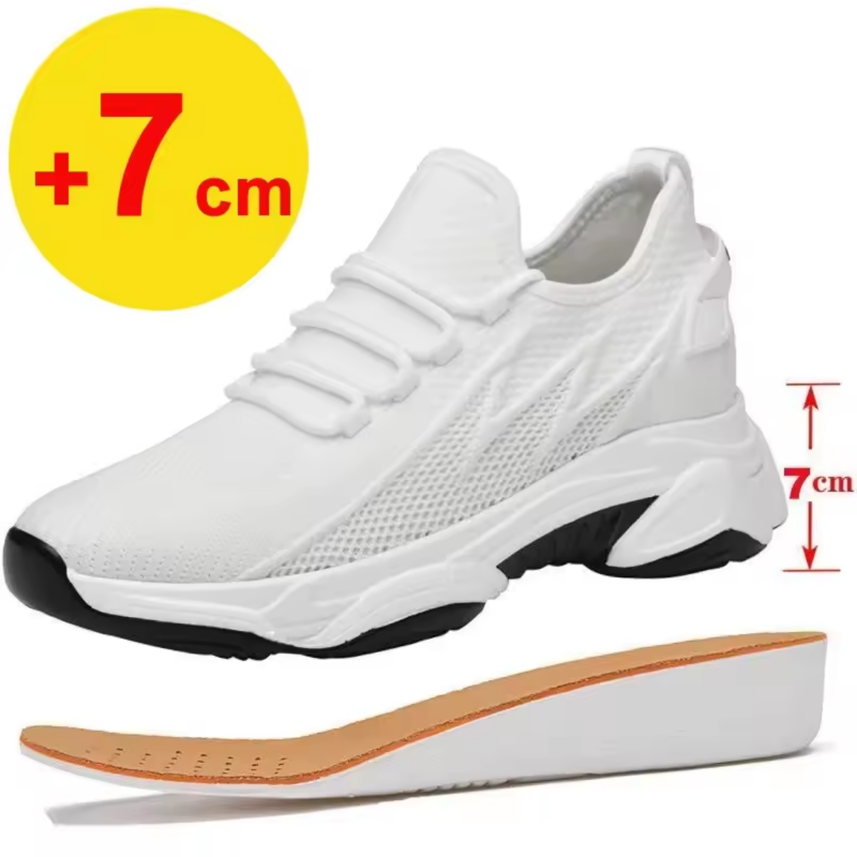 Baskets Respirantes +7 cm Elévation Invisible