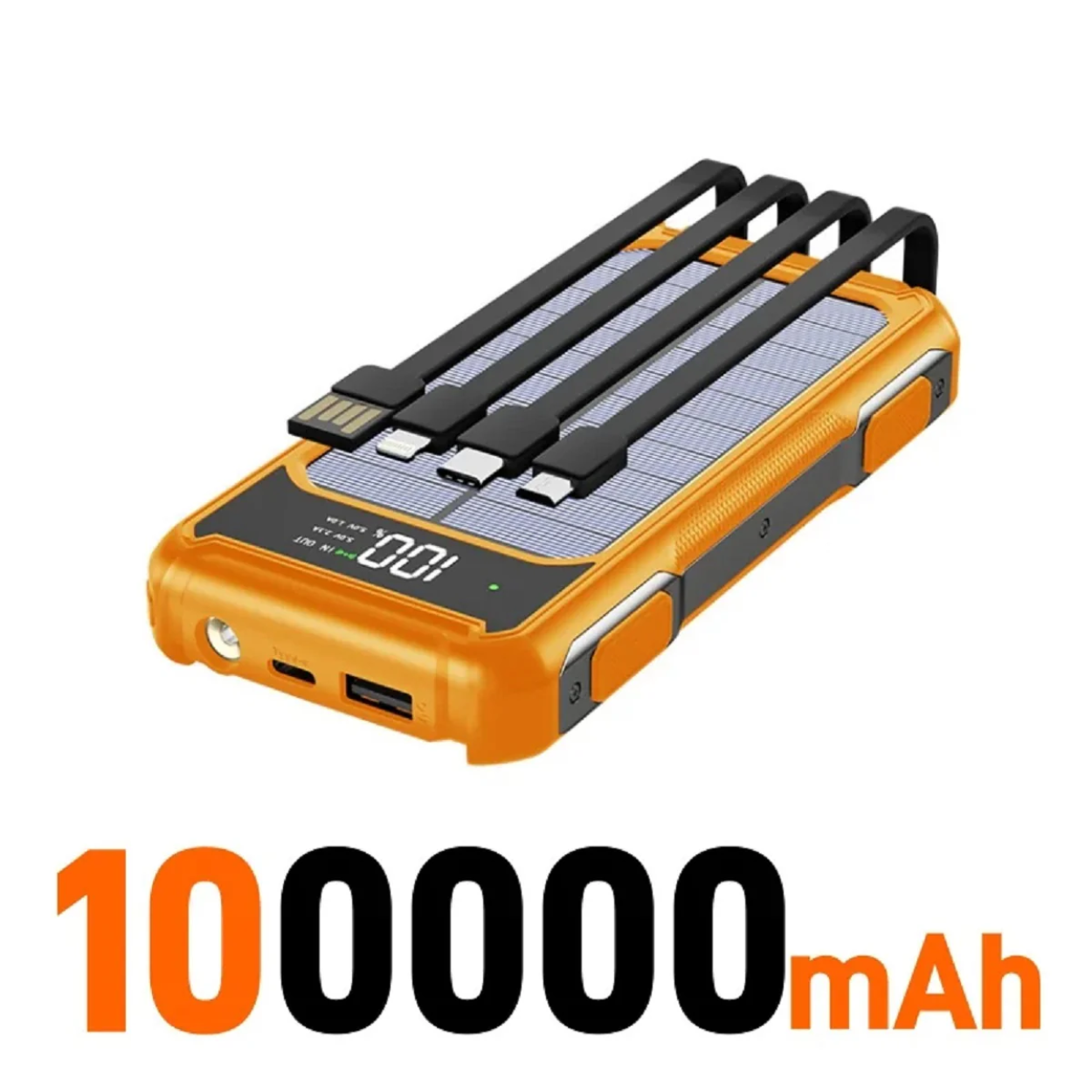 Batterie Externe Solaire 4-en-1