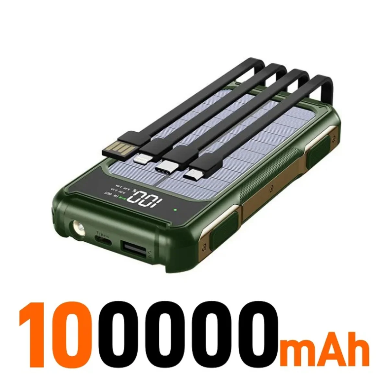 Batterie Externe Solaire 4-en-1