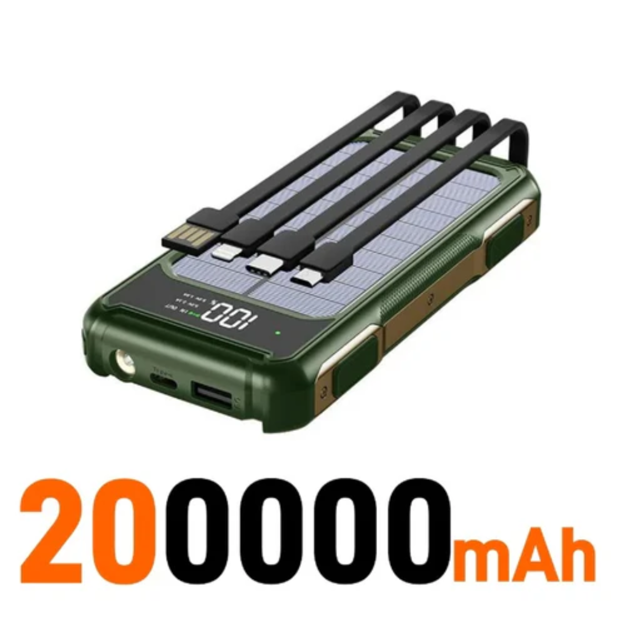 Batterie Externe Solaire 4-en-1