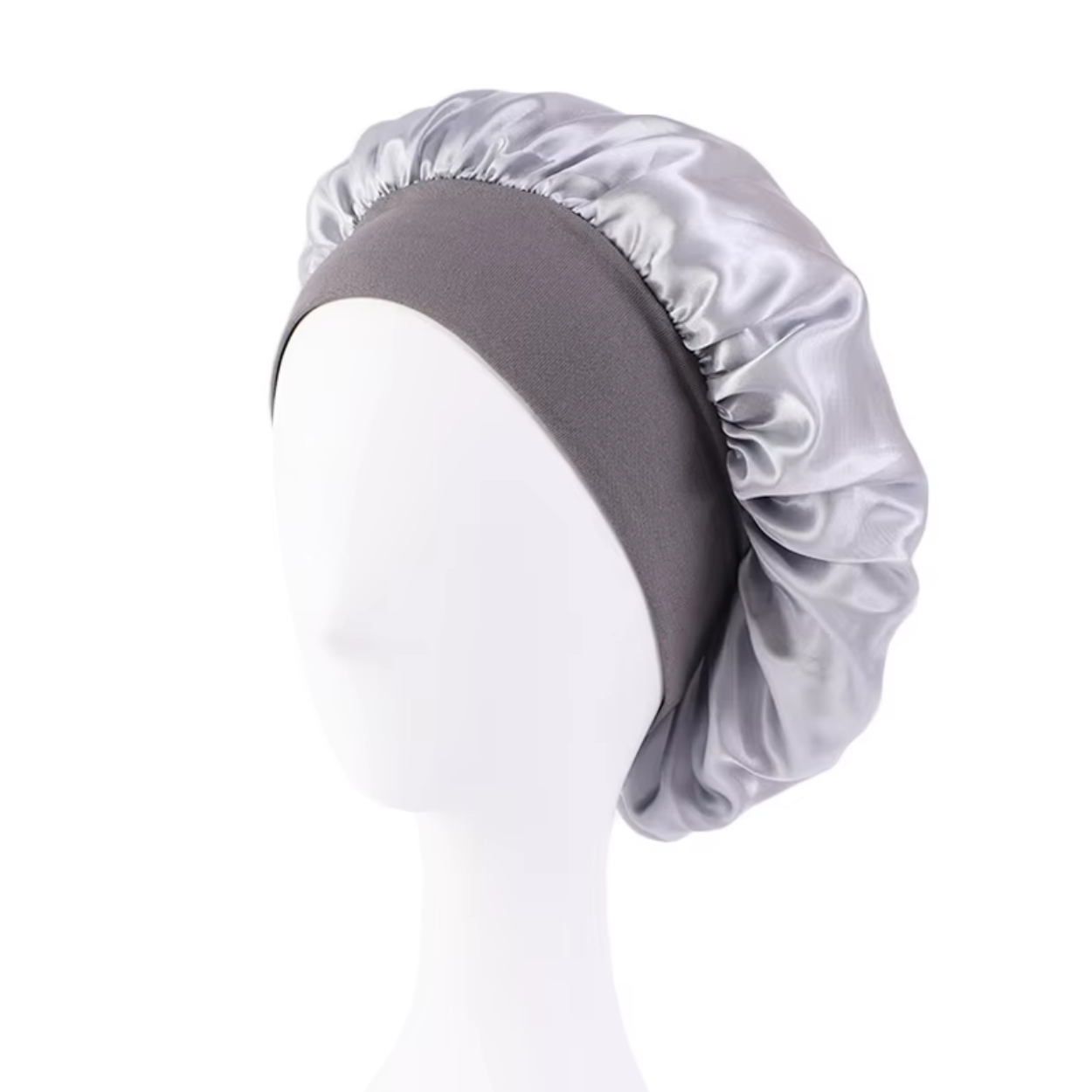 Bonnet en Satin Large Bande