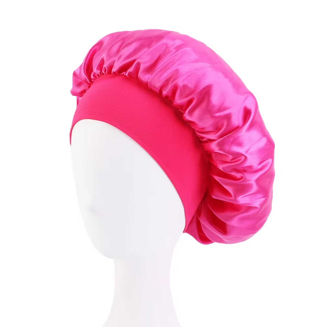 Bonnet en Satin Large Bande