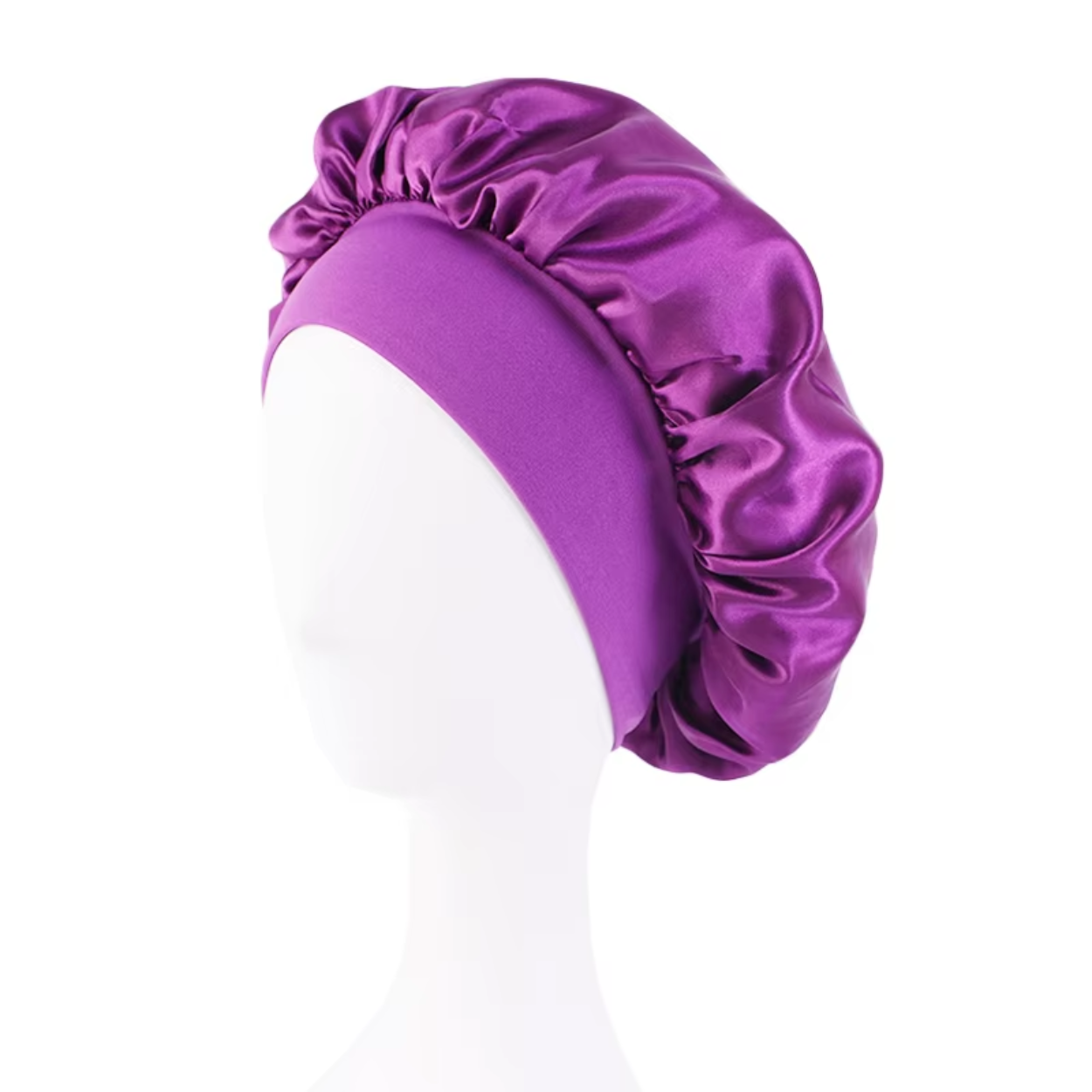 Bonnet en Satin Large Bande