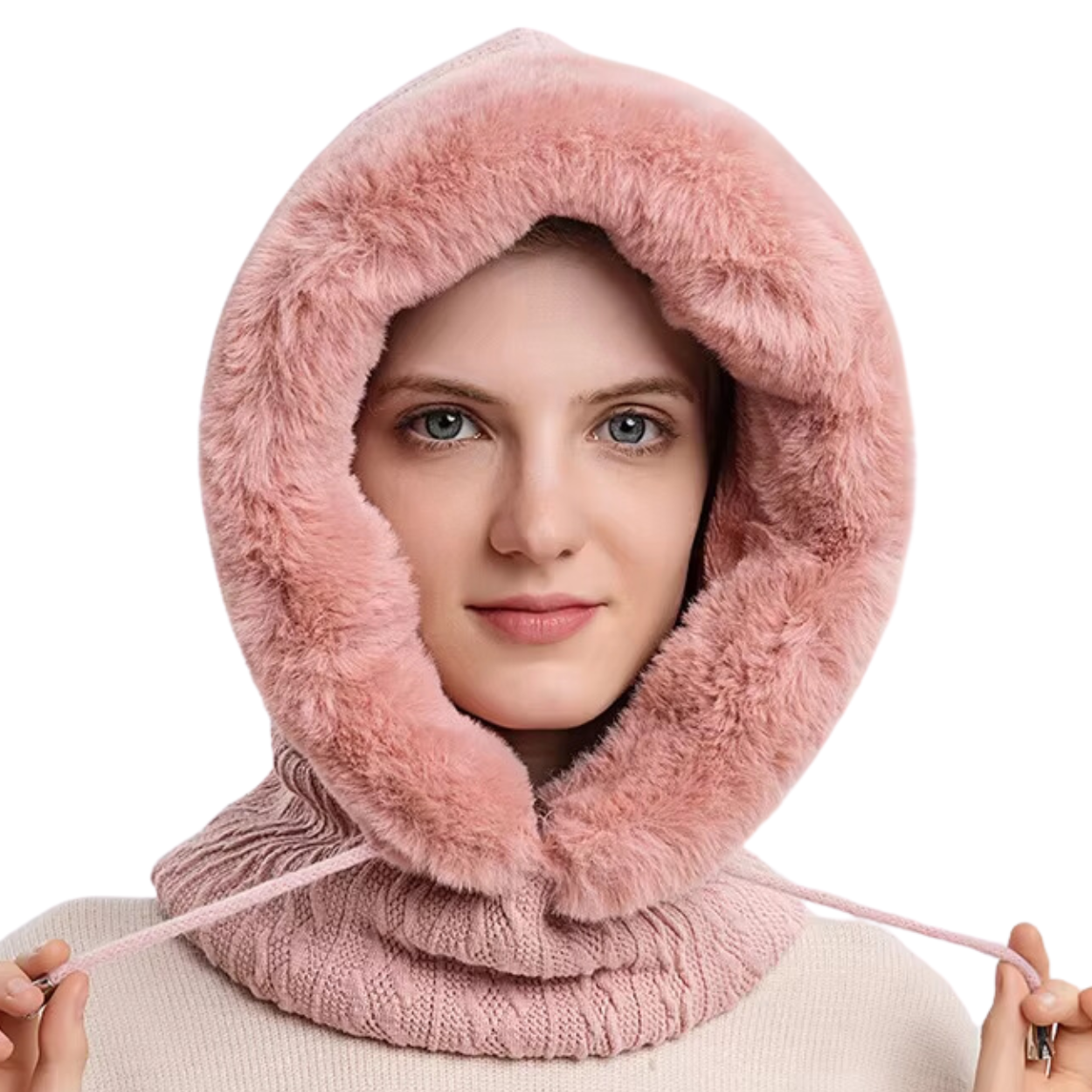 Cagoule 3-en-1 Bonnet Écharpe Masque Polaire