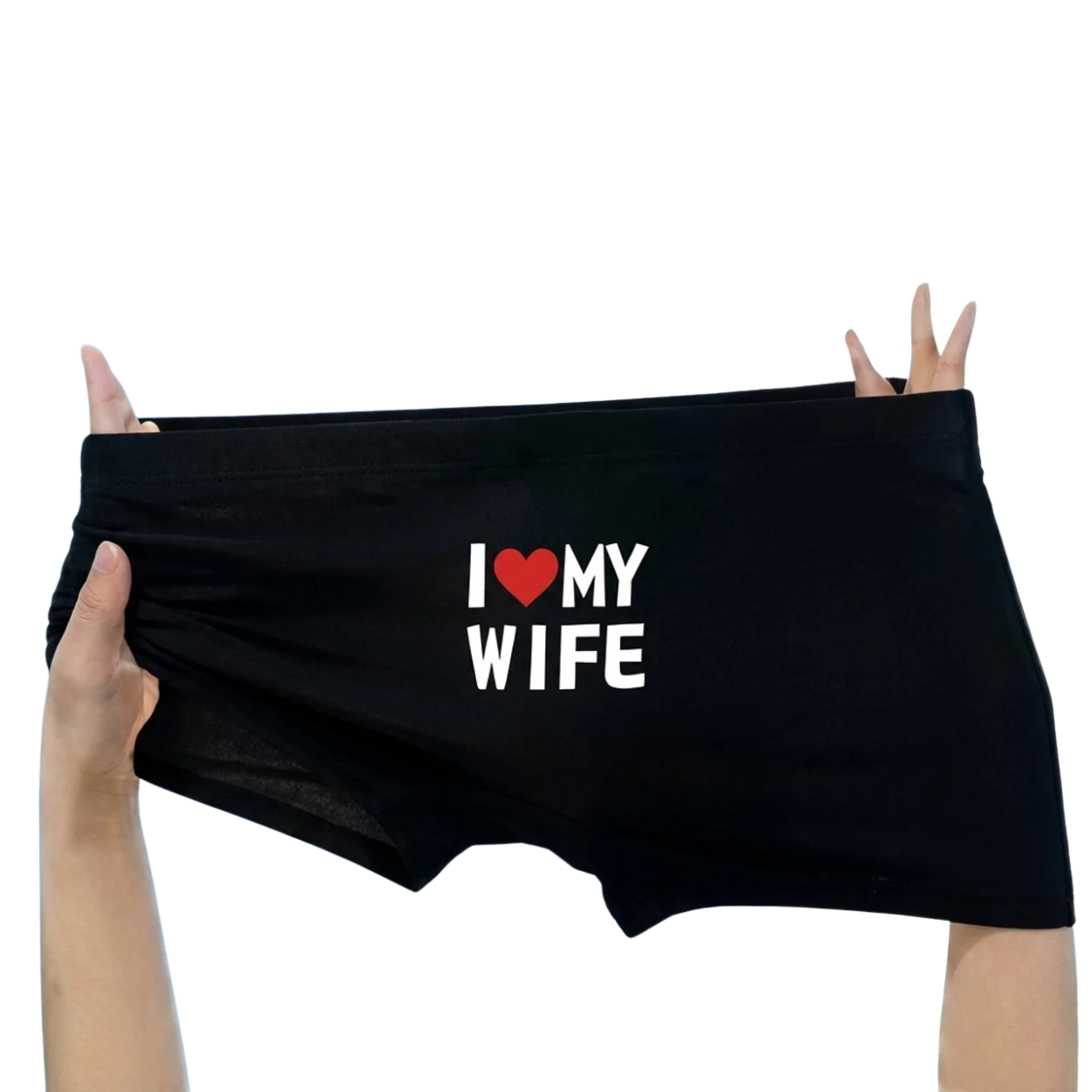 Boxer Homme I Love My Wife Respirant Confortable et Cadeau Romantique