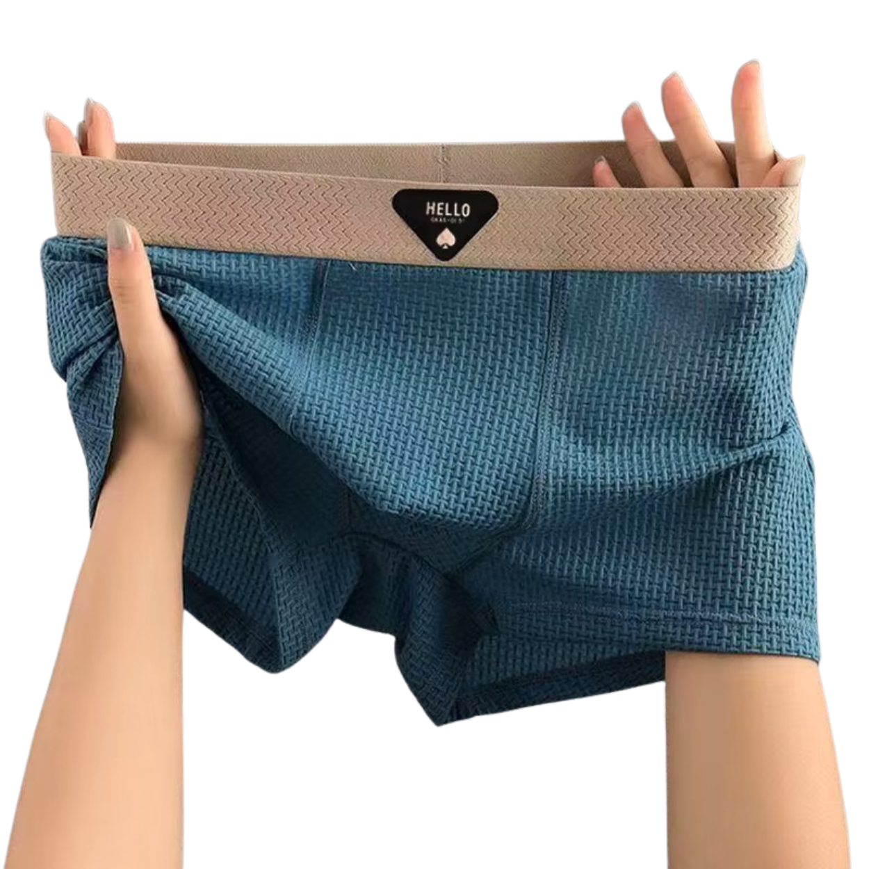 Boxer Homme Respirant en Soie Glacée Caleçon Grande Taille Ultra Confort