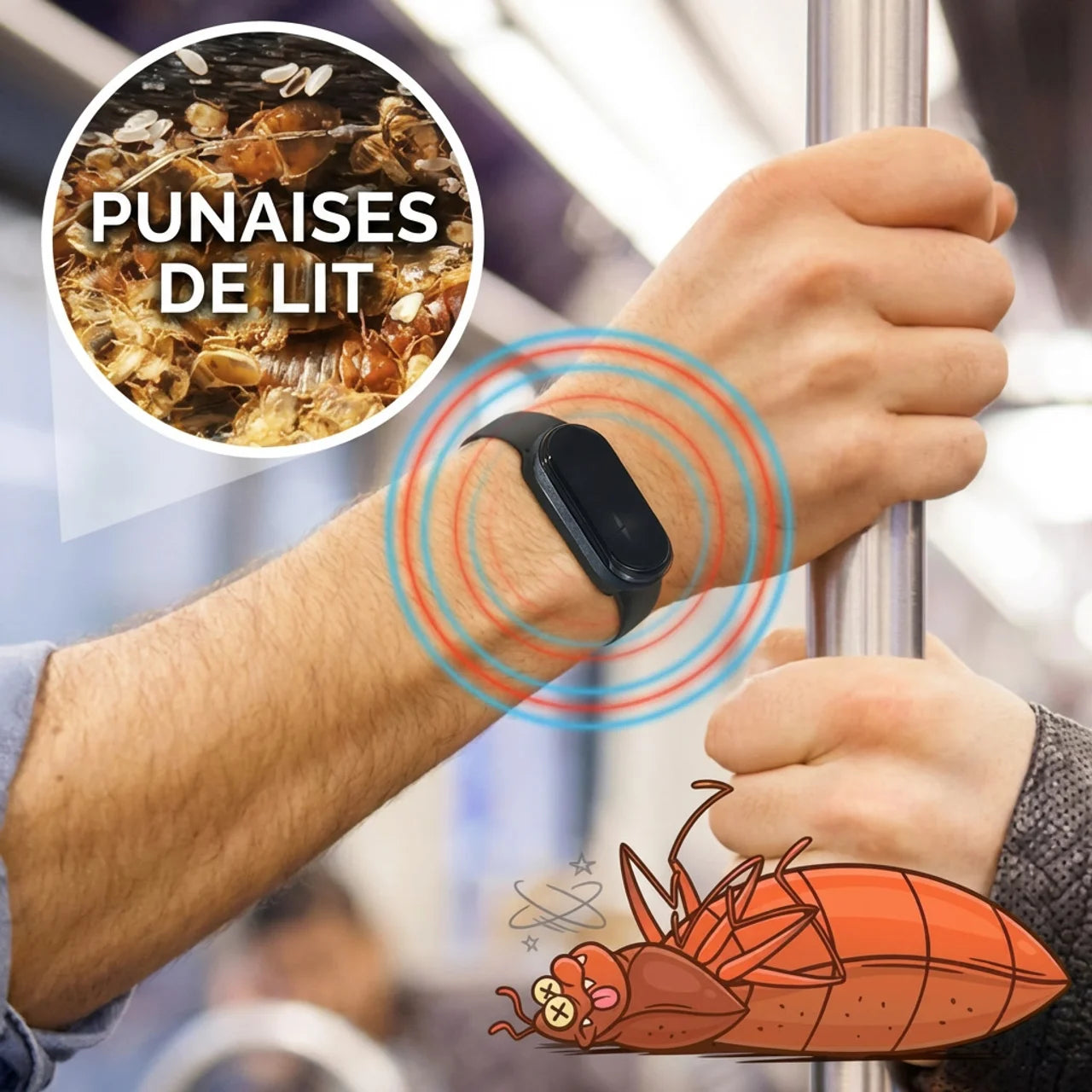 Bracelet Anti-Moustique Ultrasonique