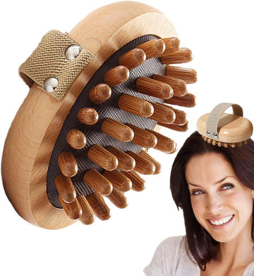 Brosse Massage Anti Cellulite Bois
