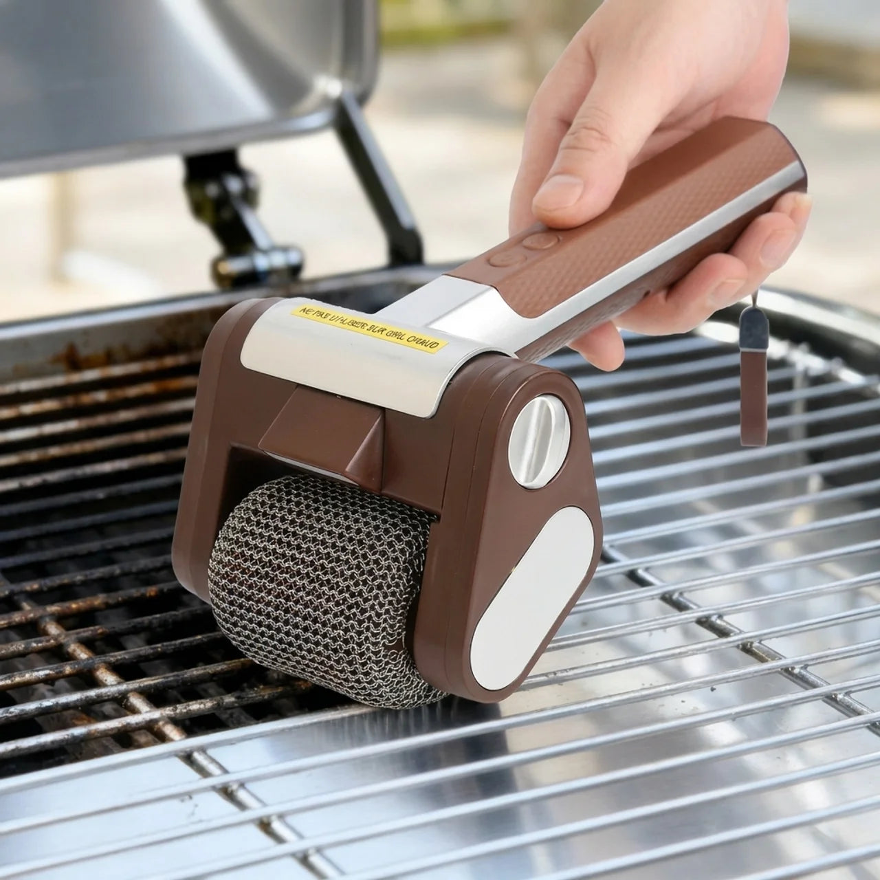 Brosse Électrique Rotative Sans Poils pour Barbecue Nettoyage Rapide et Sans Effort