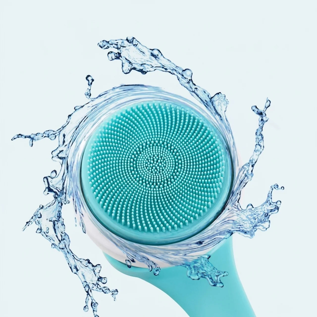 Brosse de Douche Électrique 5 en 1 Rechargeable Rotative avec Manche Long 40 cm
