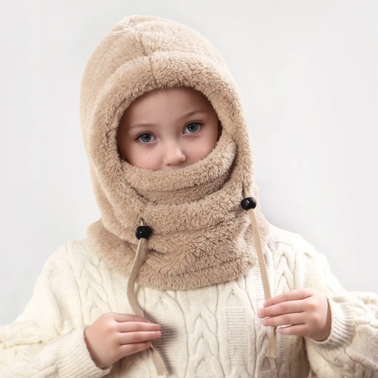 Cagoule Enfant Ultra-Douce 3-en-1