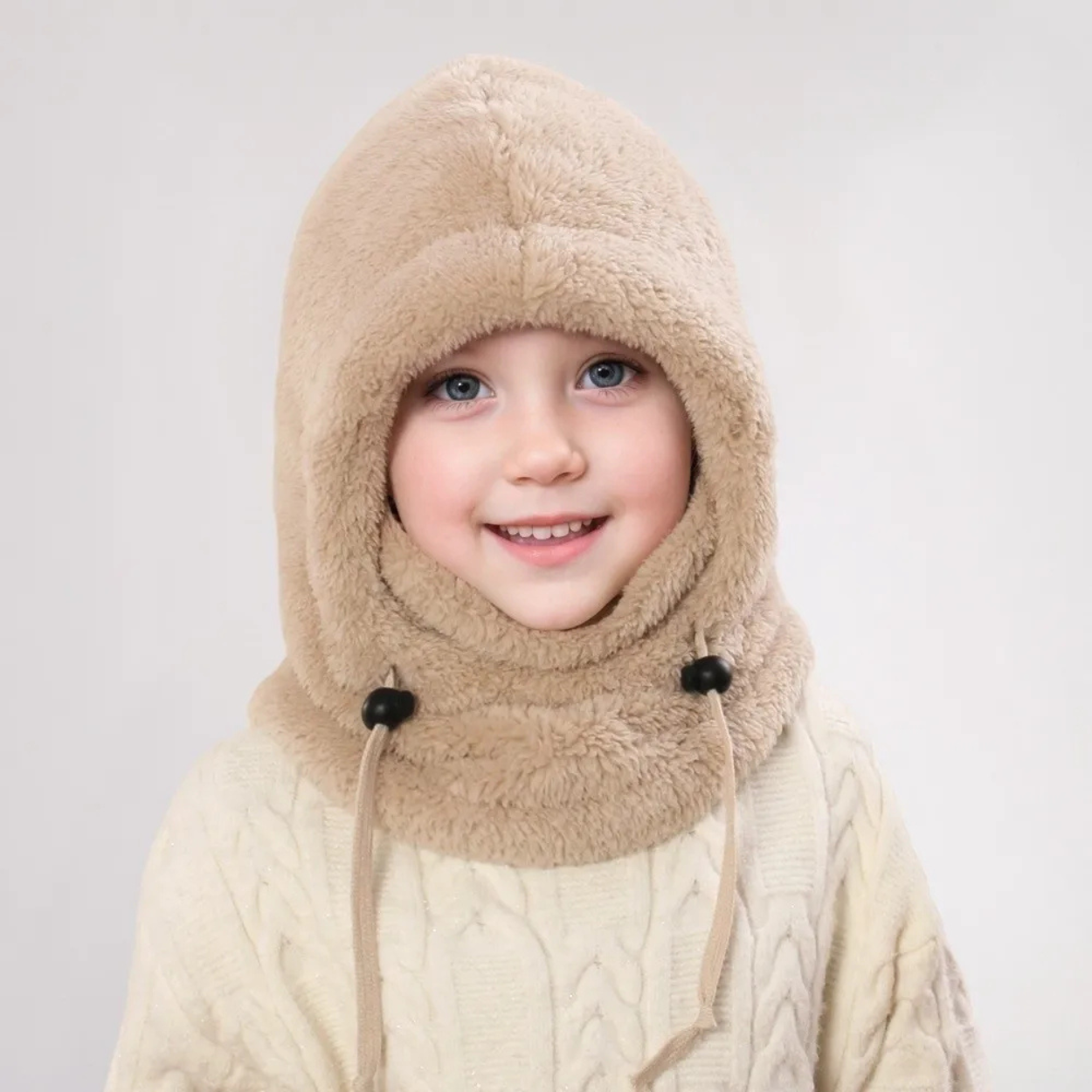 Cagoule Enfant Ultra-Douce 3-en-1