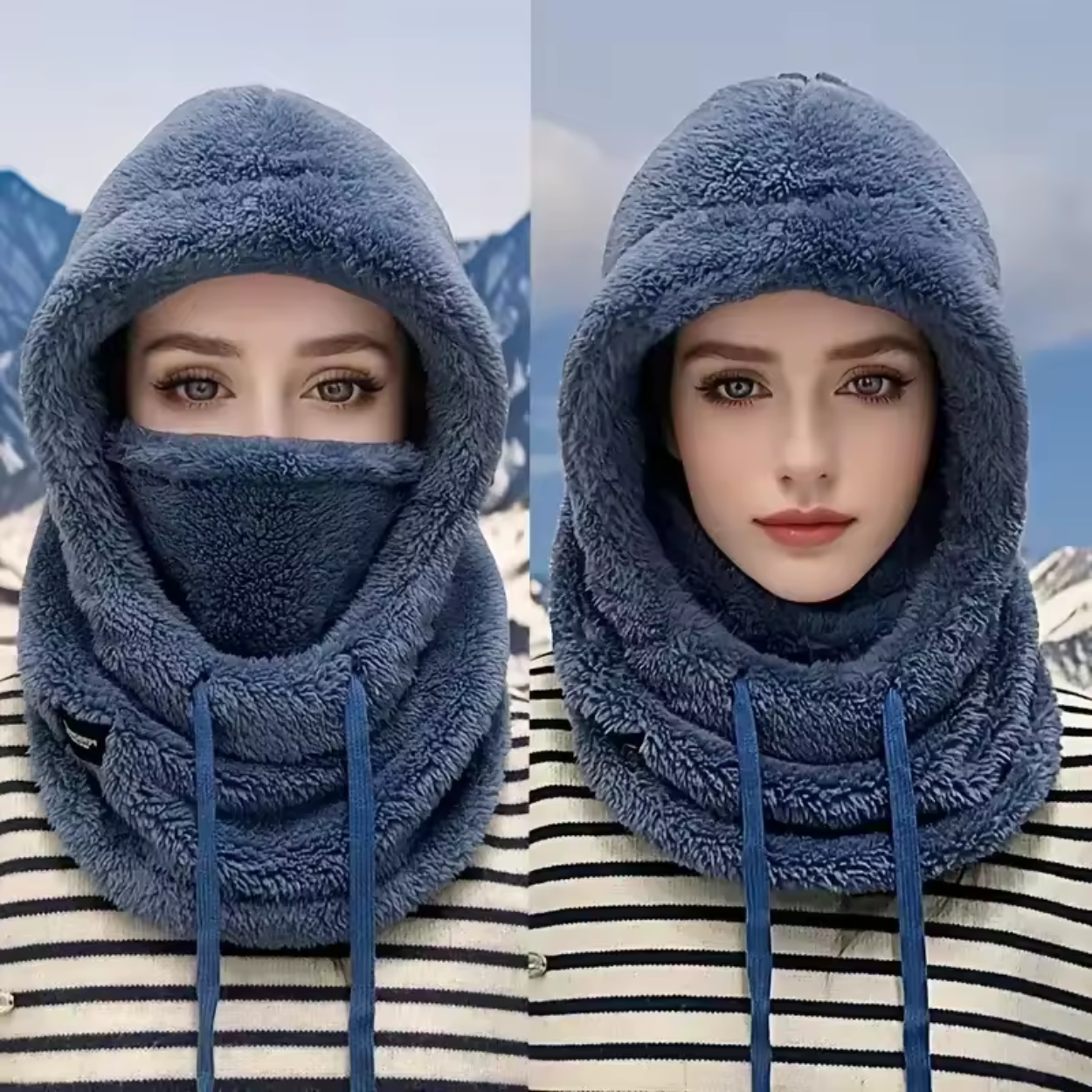 Cagoule Thermique 3-en-1 d'Hiver