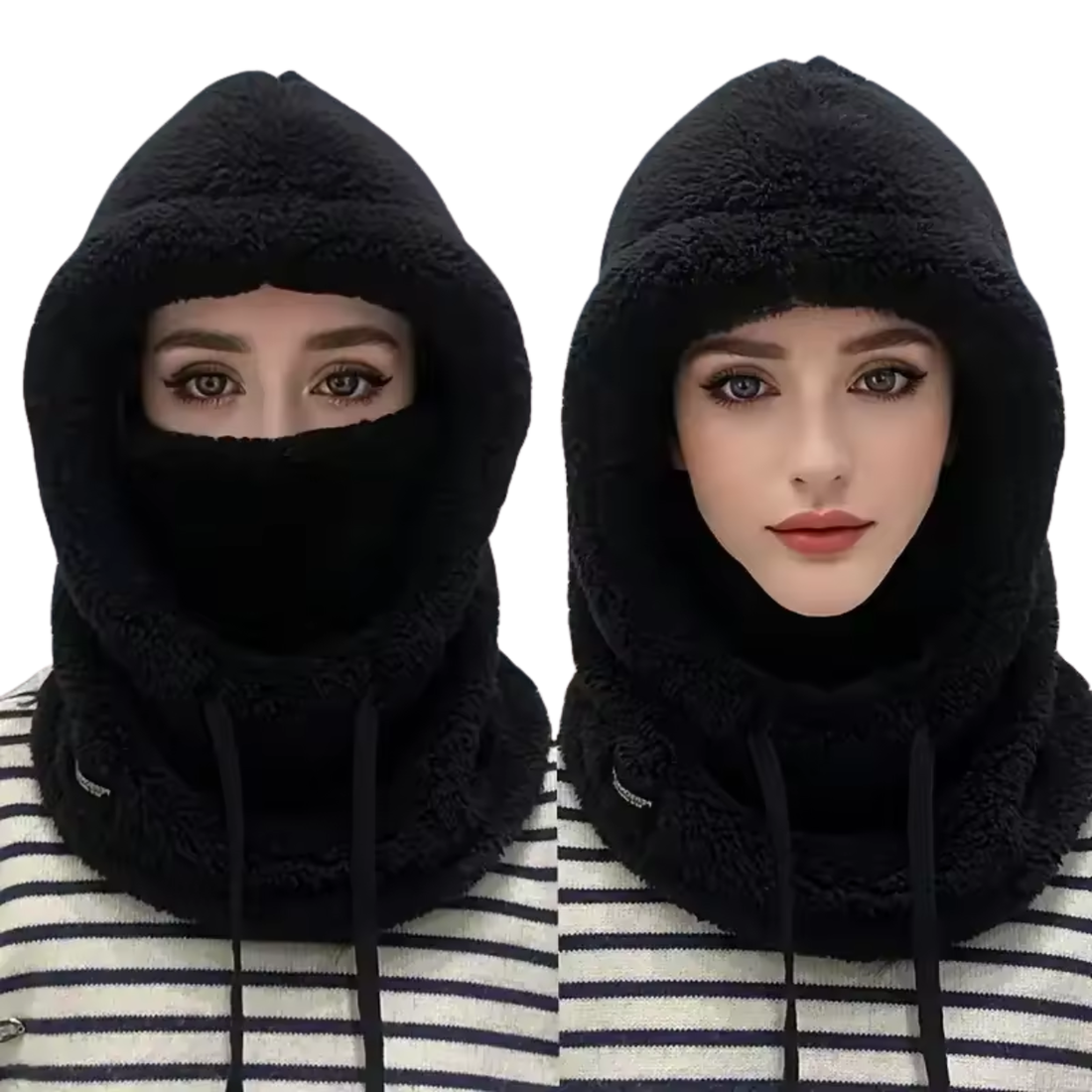 Cagoule Thermique 3-en-1 d'Hiver