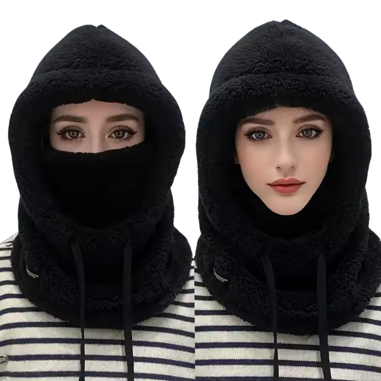 Cagoule Thermique 3-en-1 d'Hiver