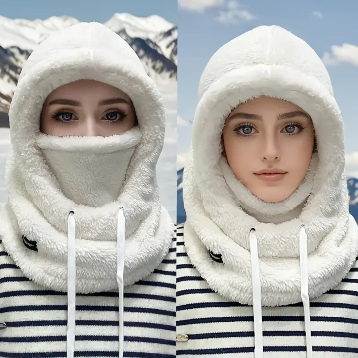 Cagoule Thermique 3-en-1 d'Hiver