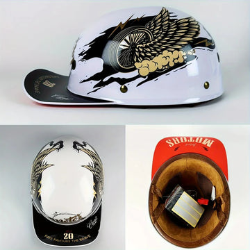 Casque Moto Vintage Léger