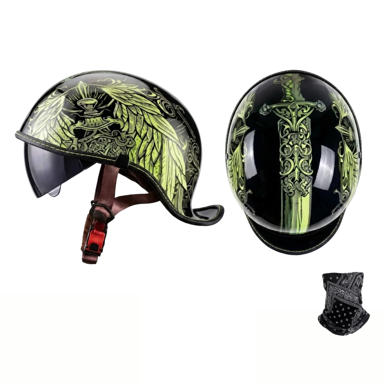 Casque Moto Vintage Style Custom Biker