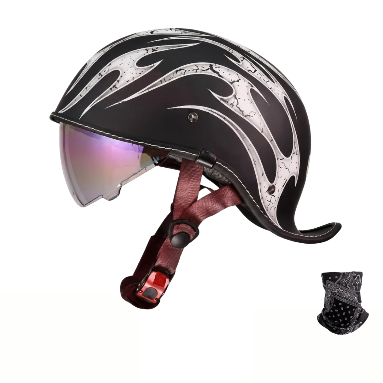 Casque Moto Vintage Style Custom Biker