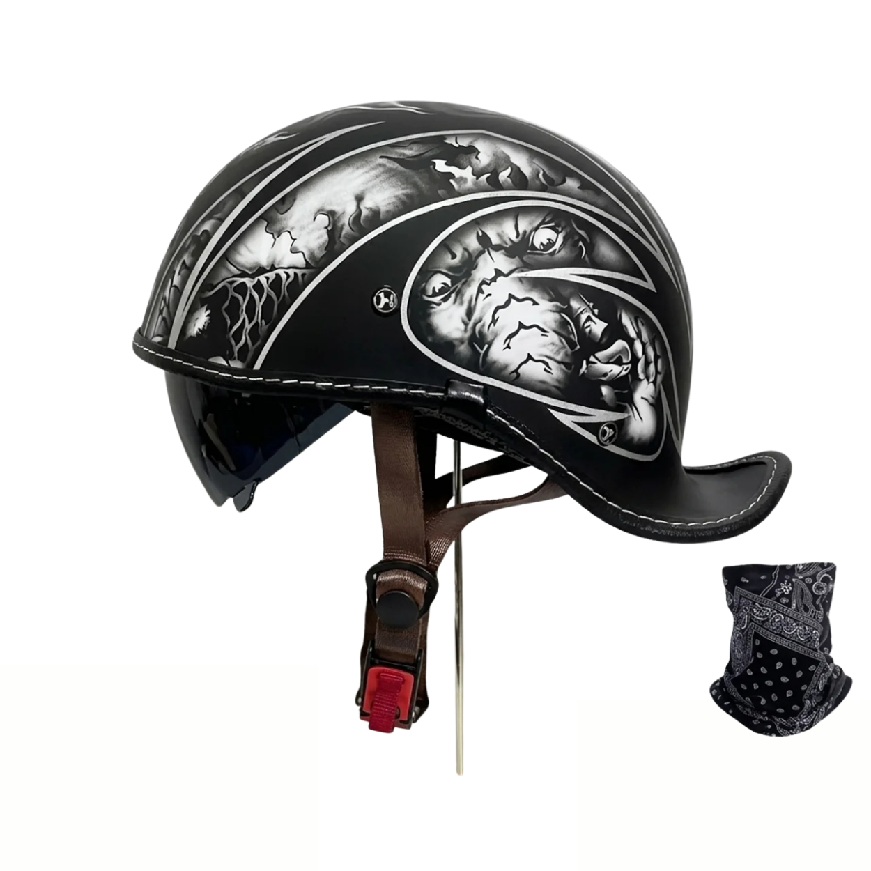 Casque Moto Vintage Style Custom Biker