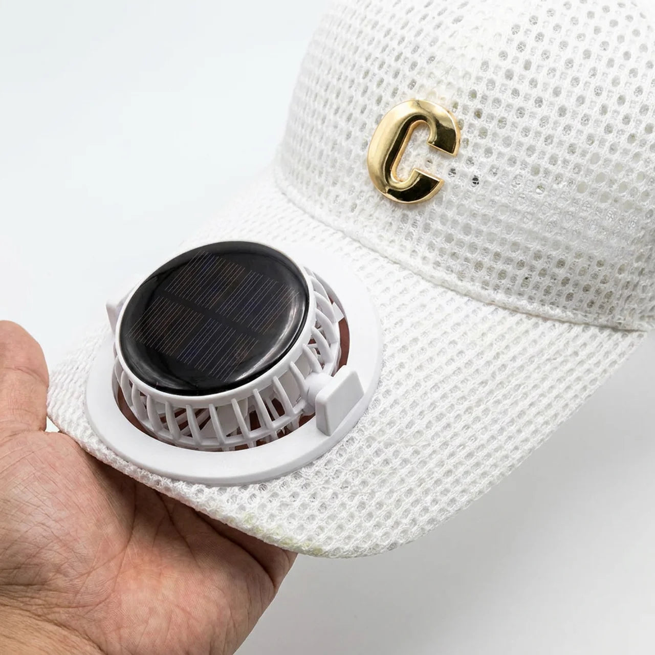 Casquette Ventilateur Solaire Rechargeable