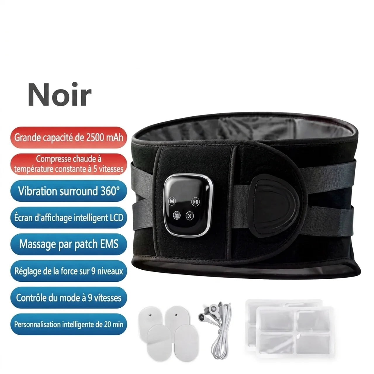 Ceinture Massage EMS Chauffante