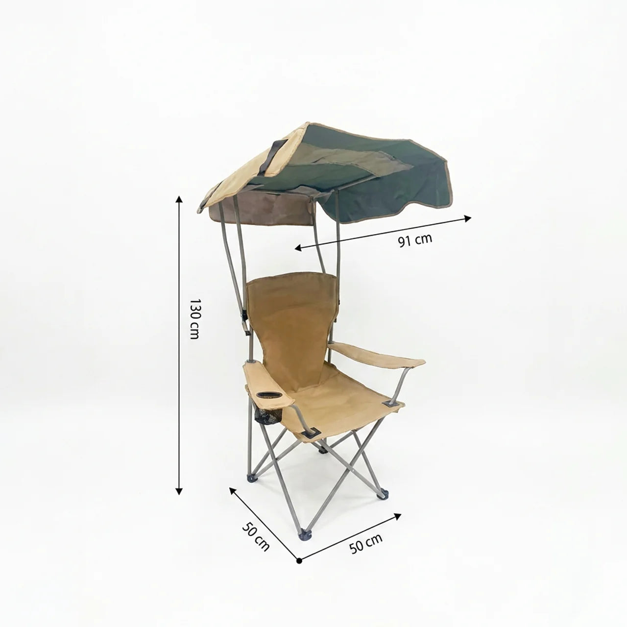 Chaise Camping Pliable avec Auvent