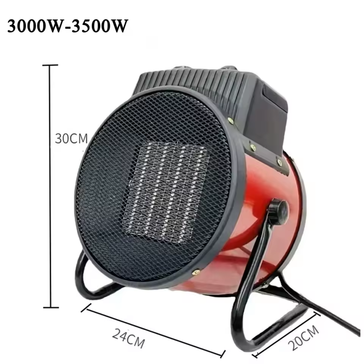 Chauffage Électrique Industriel Portable 1500W/2000W/3000W