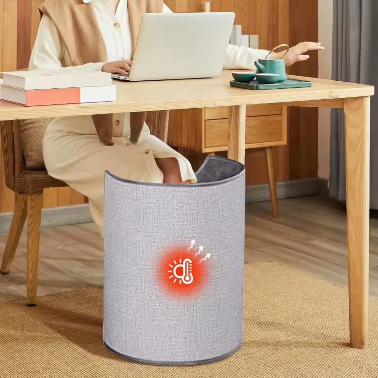 Chauffe-Jambes Électrique Intelligent 360°