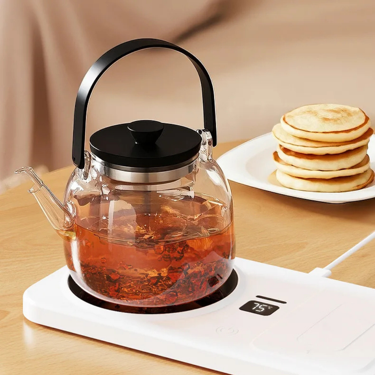 Chauffe-Tasse & Chargeur Sans Fil 2-en-1