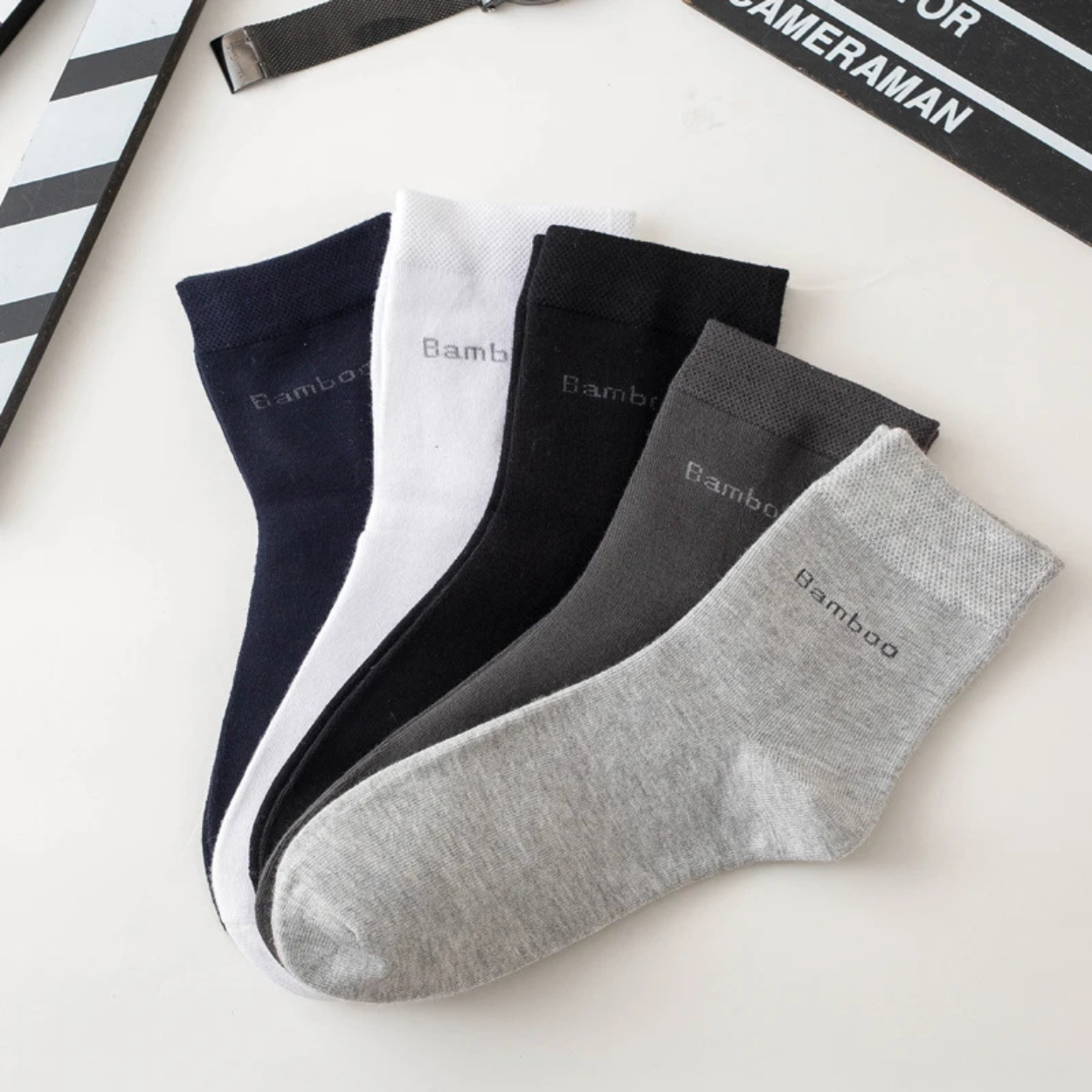 Chaussettes Homme en Fibre de Bambou Antibactériennes