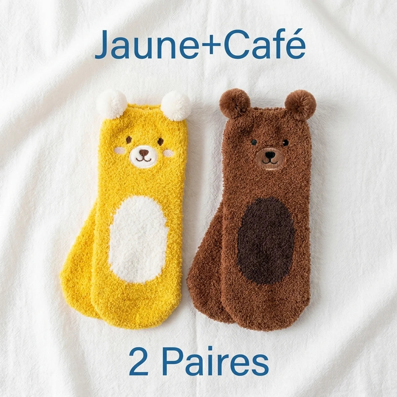 Chaussettes Polaires Animaux Ultra-Douces Chaussettes Chaudes d'Hiver pour Femme