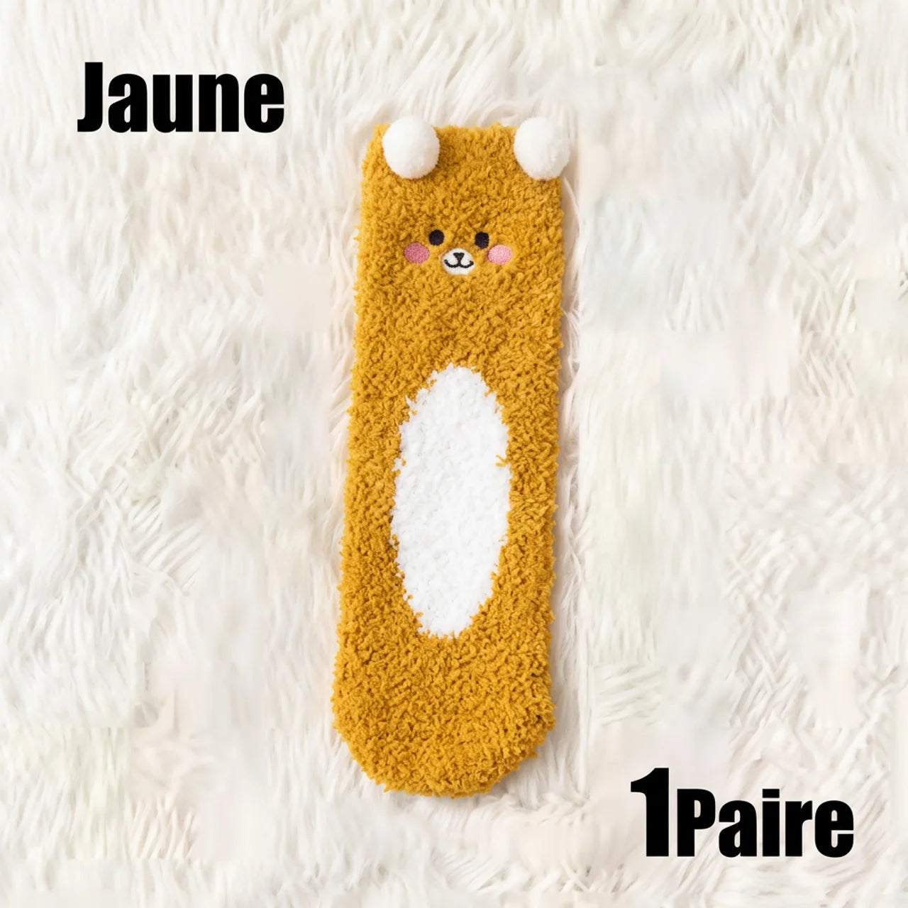 Chaussettes Polaires Animaux Ultra-Douces Chaussettes Chaudes d'Hiver pour Femme