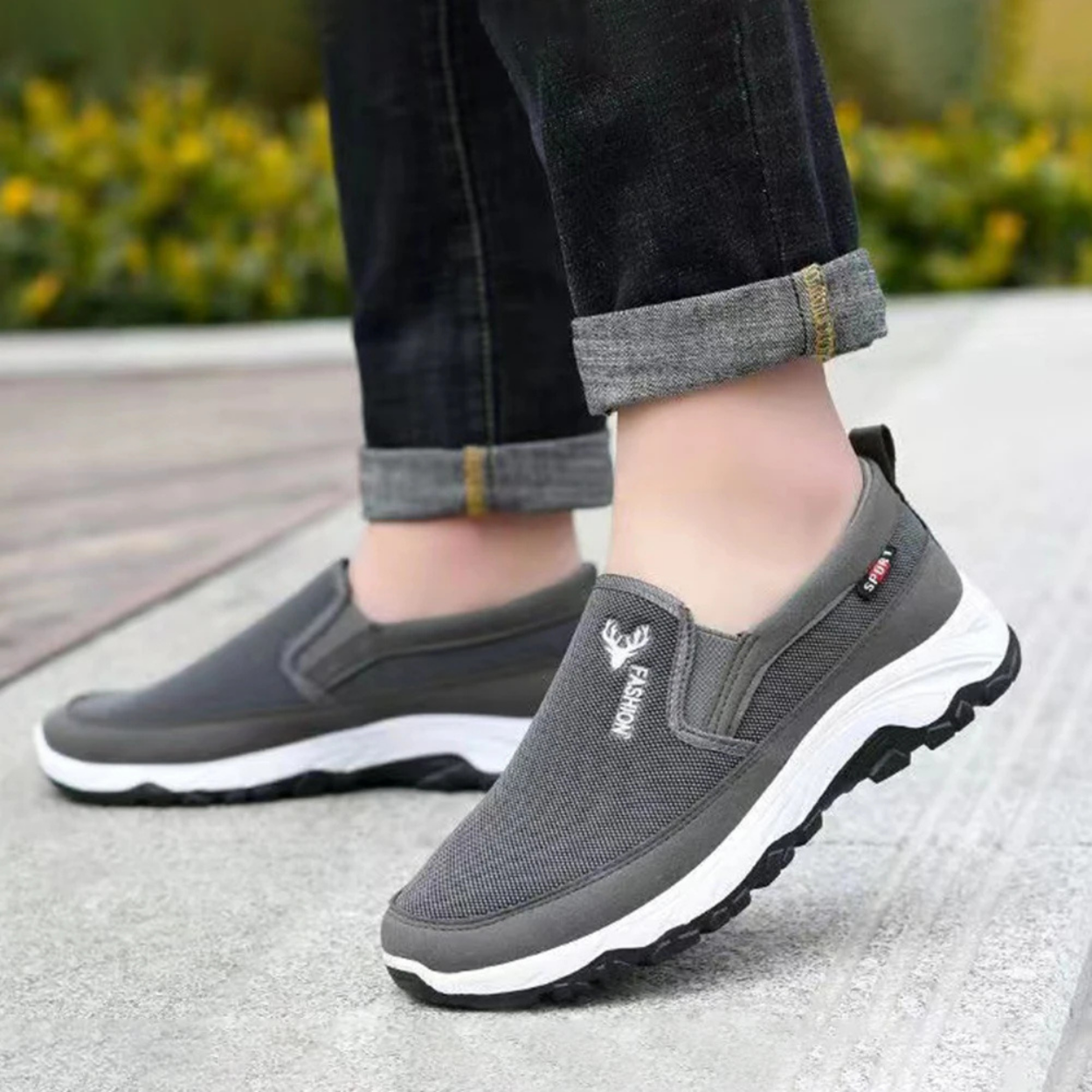 Chaussures de marche orthopédiques pour homme