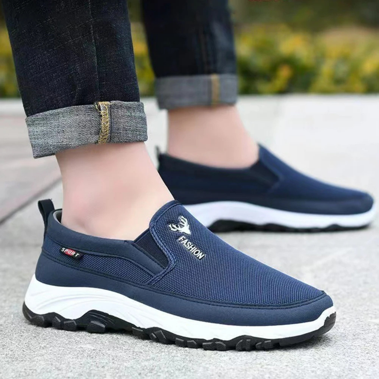 Chaussures de marche orthopédiques pour homme