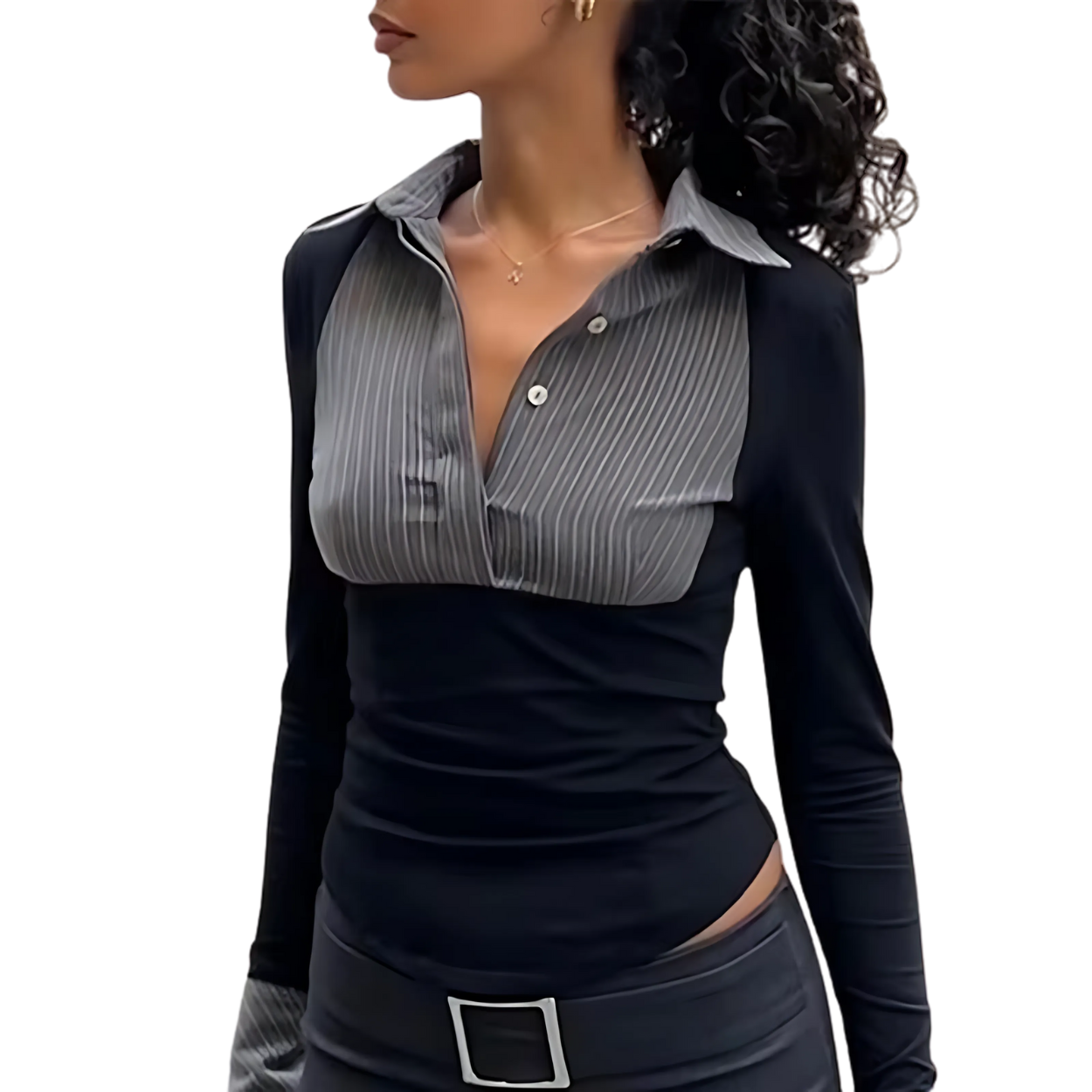 Chemise Patchwork Rayée