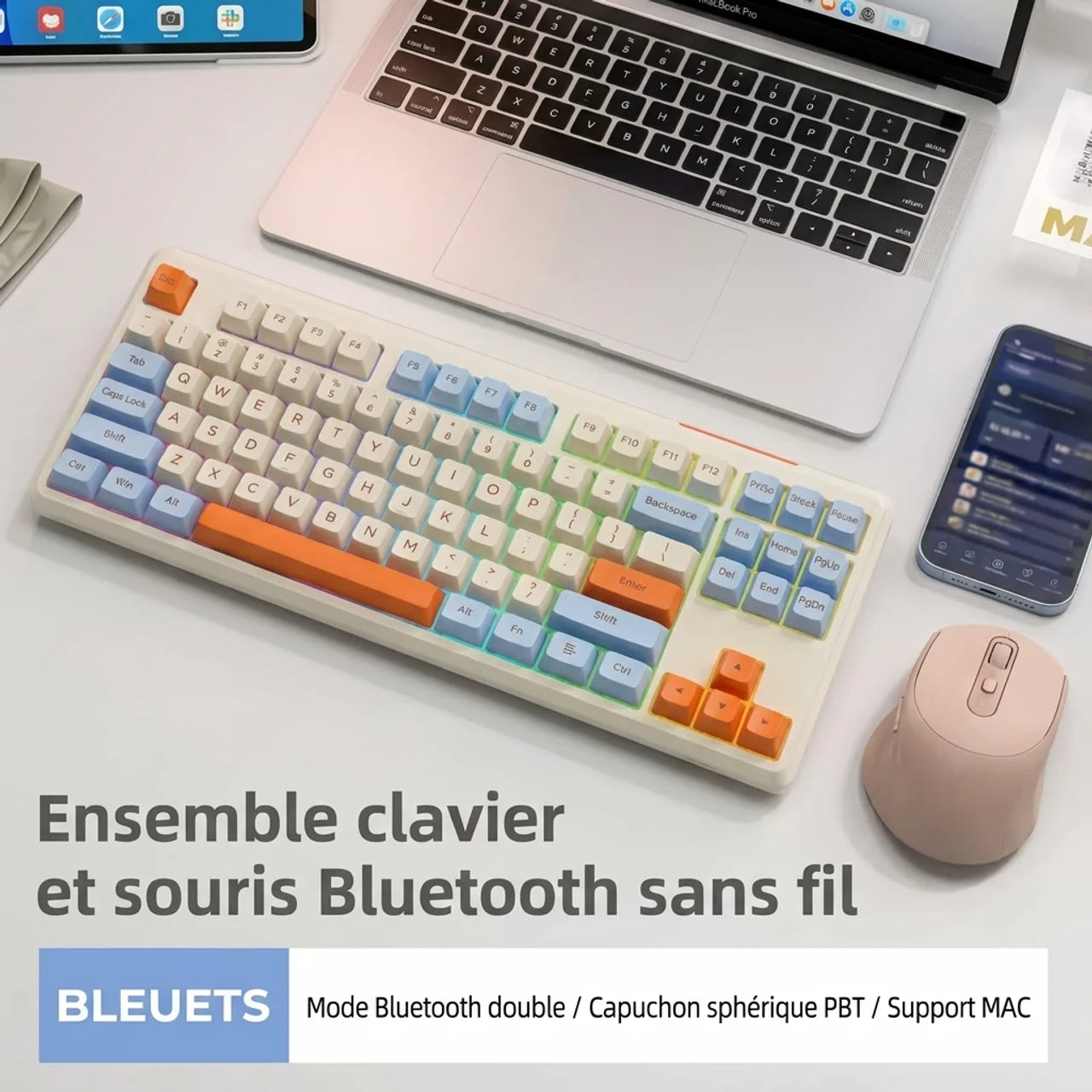 Clavier Bluetooth Gamer 87 Touches
