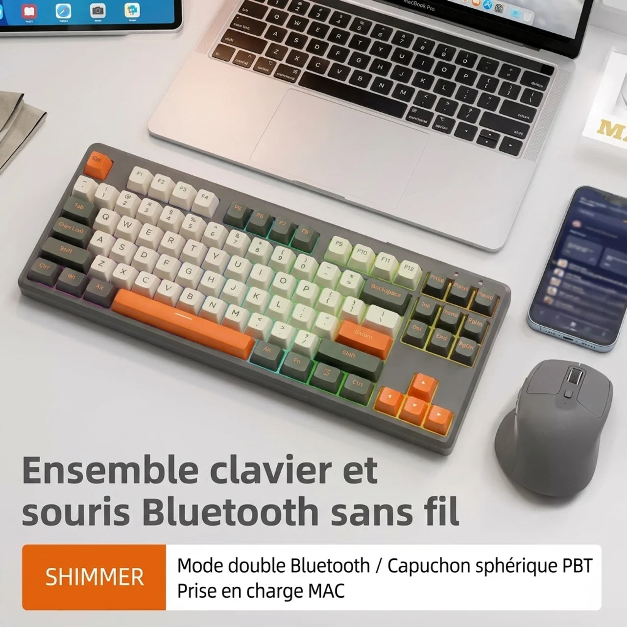 Clavier Bluetooth Gamer 87 Touches