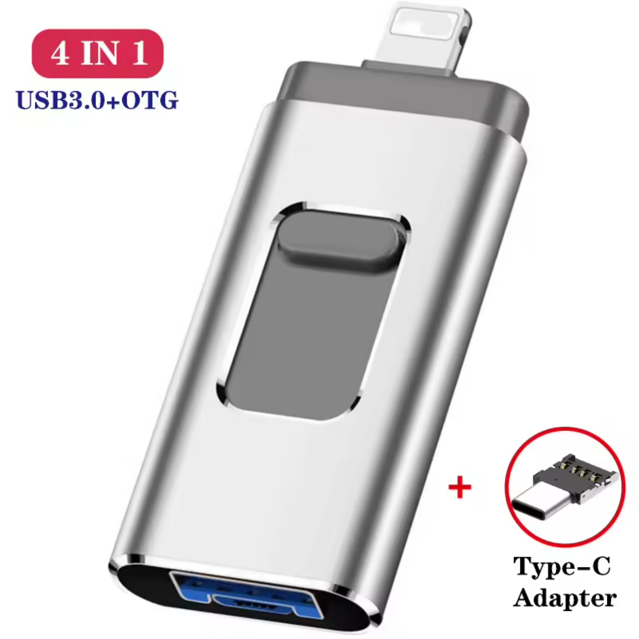 Clé USB 4-en-1 iFlashDrive™ pour iPhone Android & PC