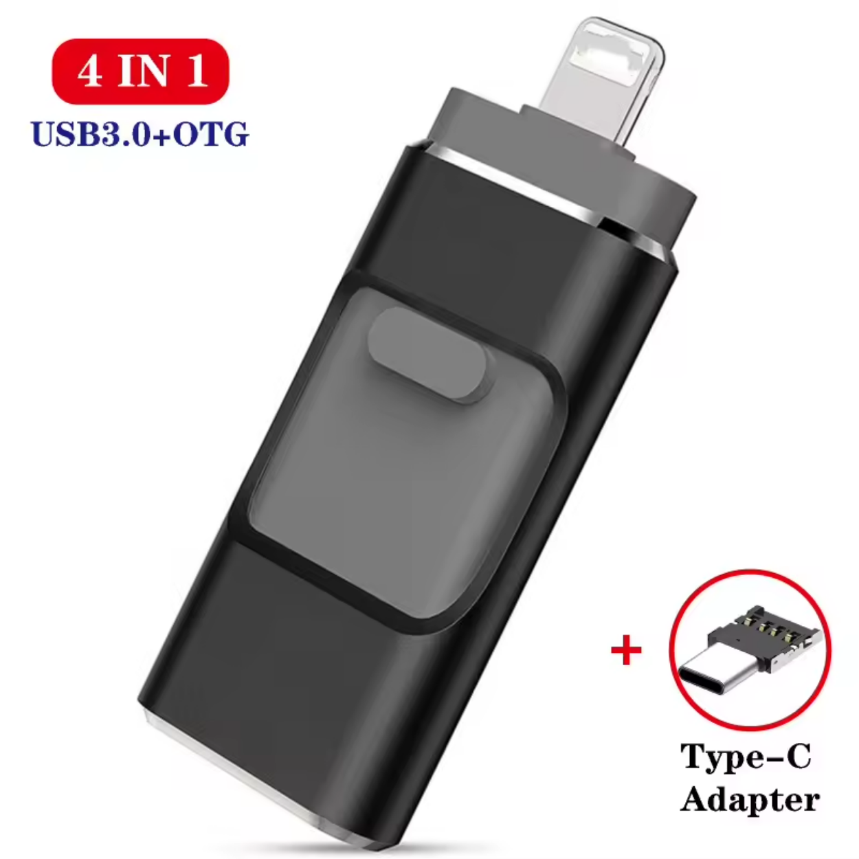 Clé USB 4-en-1 iFlashDrive™ pour iPhone Android & PC