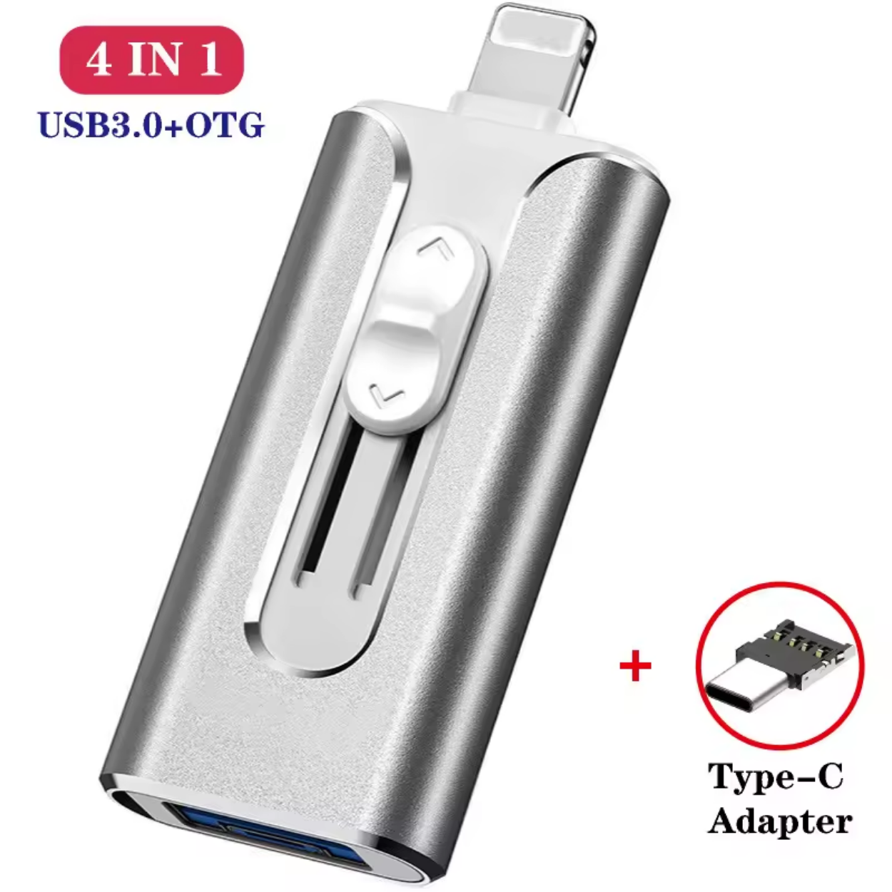 Clé USB 4-en-1 iFlashDrive™ pour iPhone Android & PC