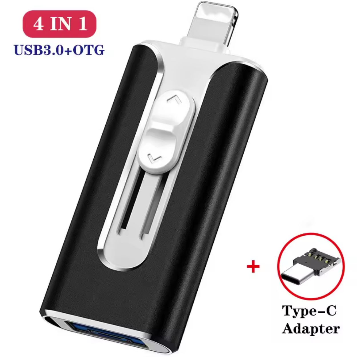 Clé USB 4-en-1 iFlashDrive™ pour iPhone Android & PC