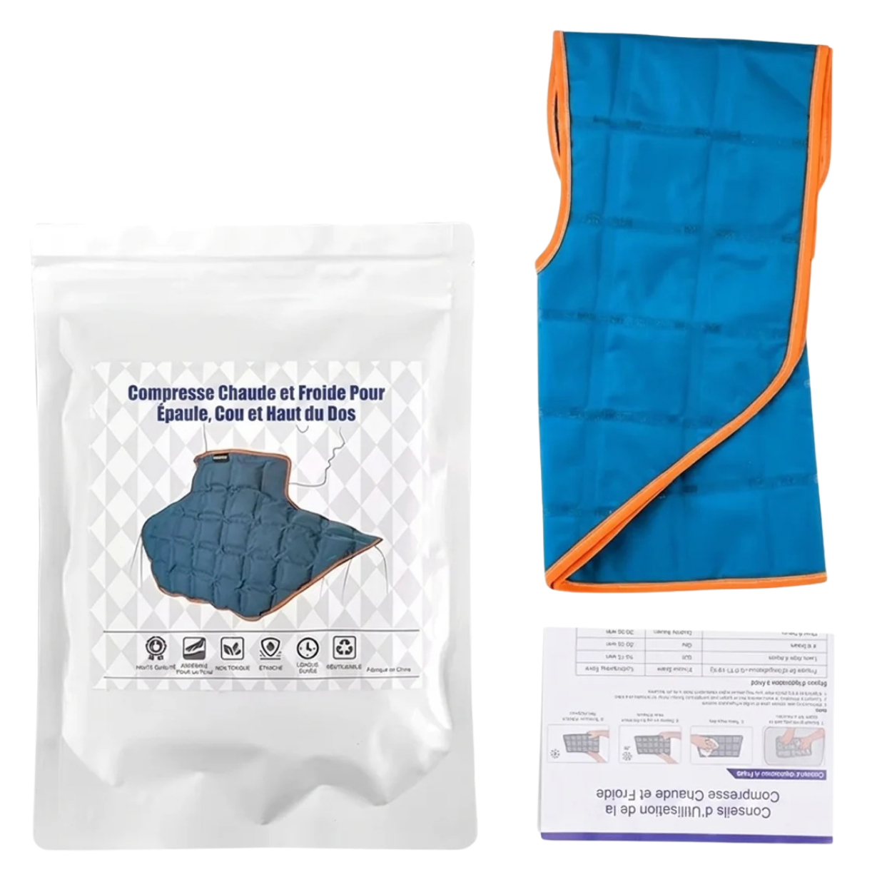 Compresse Chaude & Froide pour la Nuque et les Épaules Réutilisable