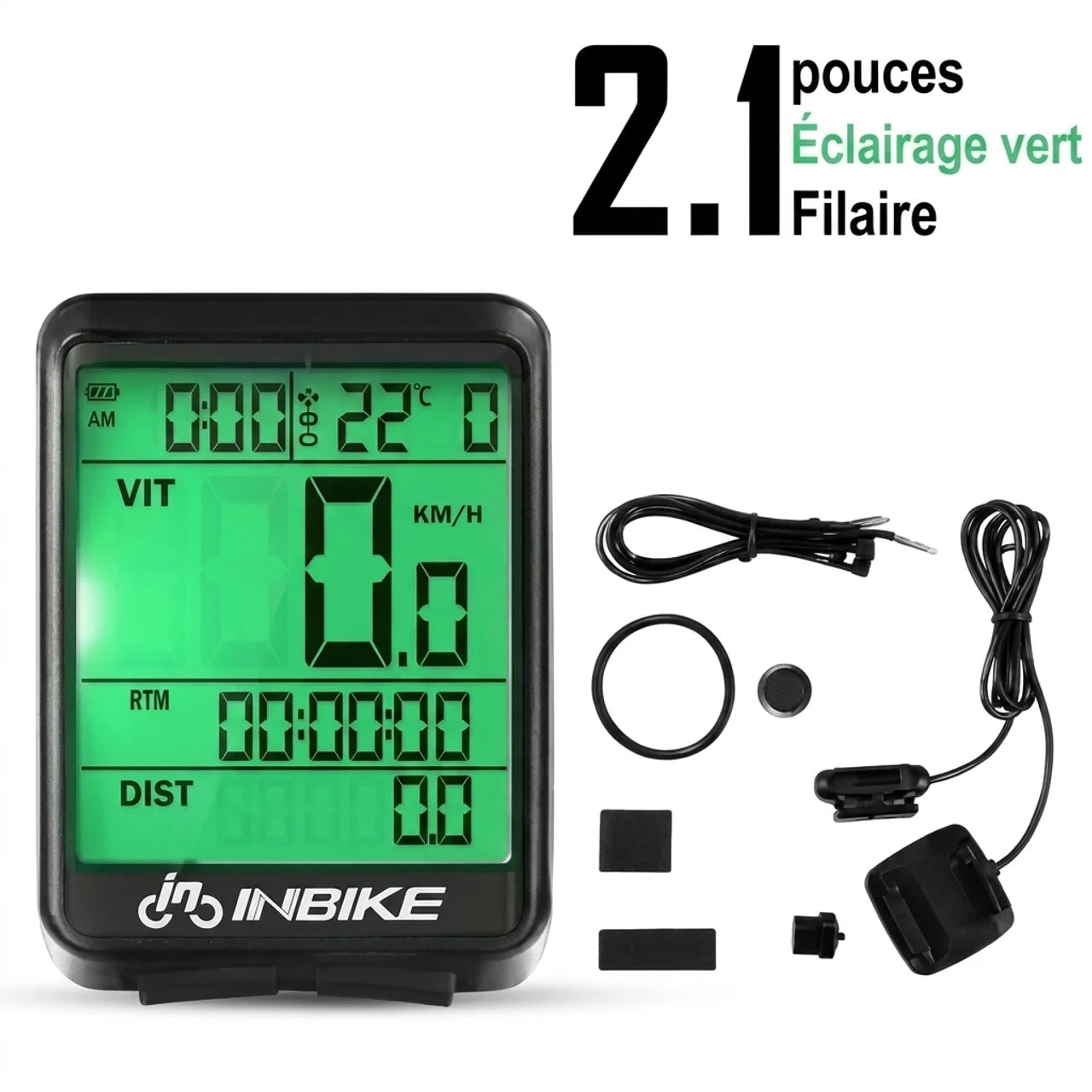 Compteur de Vélo Étanche Sans Fil et Filaire pour VTT