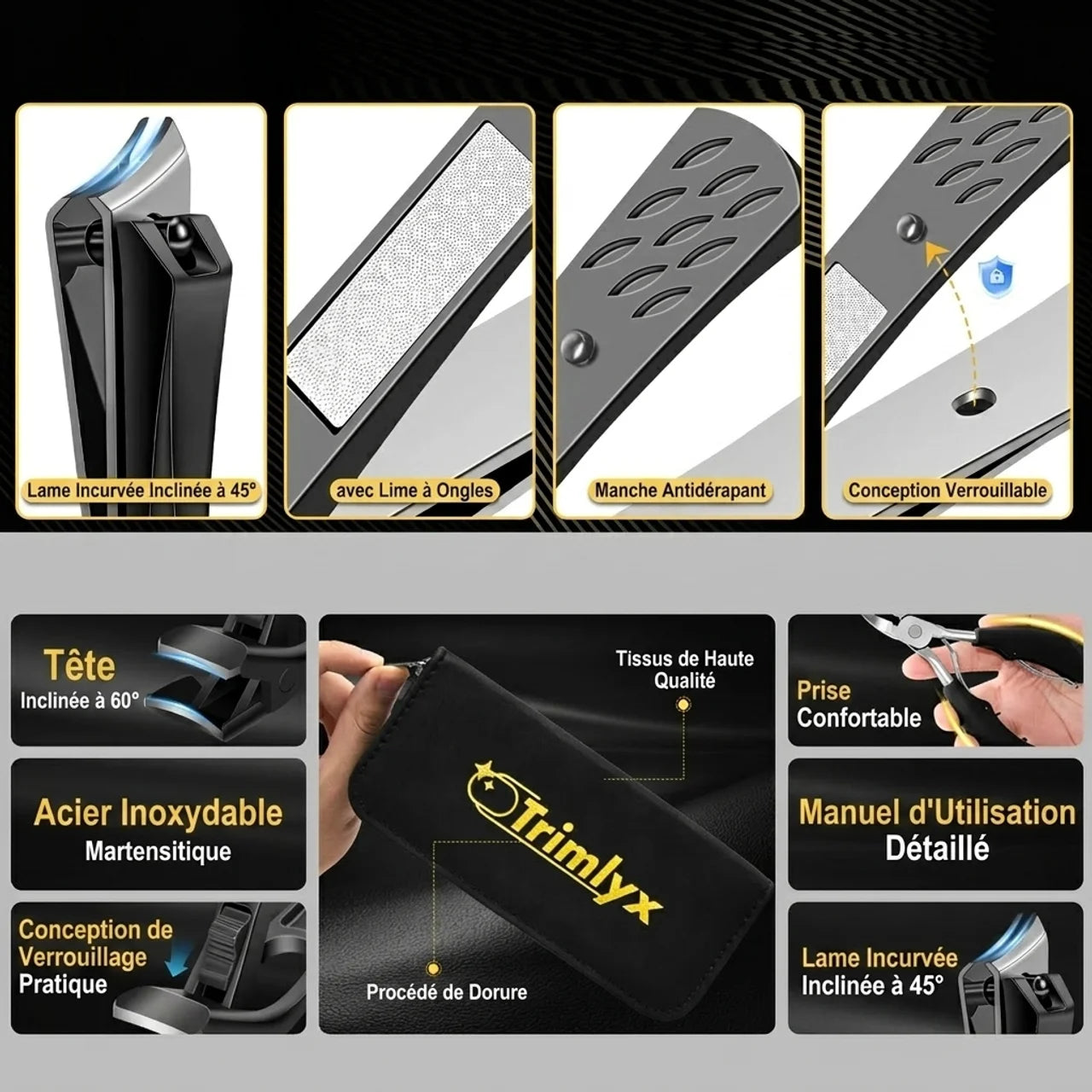 Coupe-Ongles Professionnel Ultra Puissant