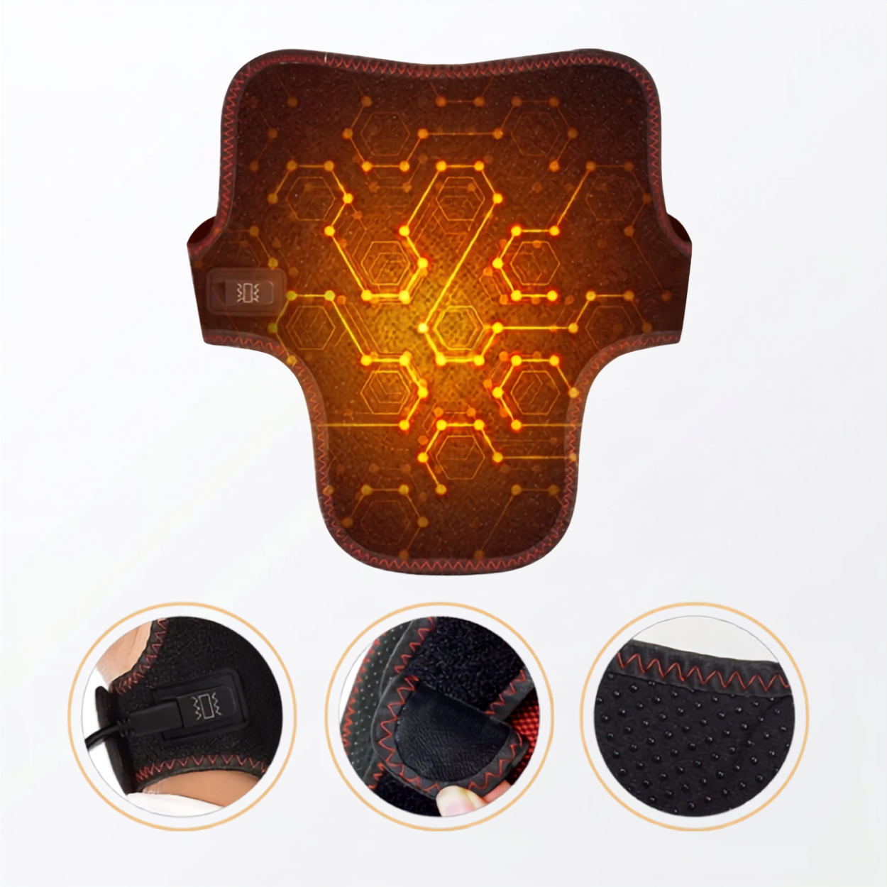 Coussin Chauffant Électrique pour la Nuque Tour de Cou Chauffant Contrôle de Température