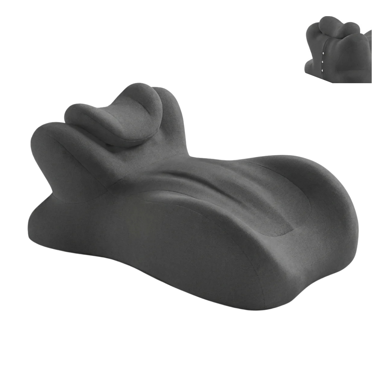 Coussin Multifonction Ergonomique Lit et Couple Soutien Dos Nuque et Poitrine
